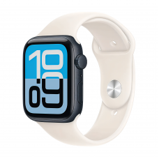 Apple Watch SE 3 40 mm, Midnight Aluminum Starlight Sport Band M/L