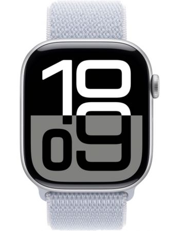 Умные часы Apple Watch Series 10 42 мм, Aluminium Case GPS+Cellular, Sport Loop, Silver