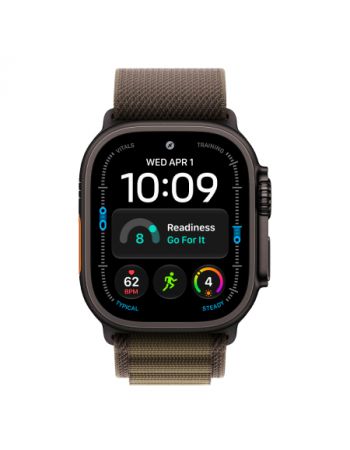 Apple Watch Ultra 4, 49 мм, Black Titanium Dark Olive Alpine Loop M/L