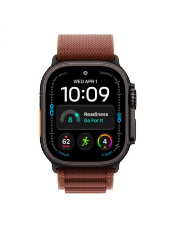 Apple Watch Ultra 4, 49 мм, Black Titanium Burgundy Alpine Loop M/L