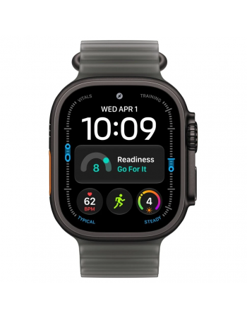Apple Watch Ultra 4, 49 мм, Black Titanium Translucent Black Ocean Band M/L