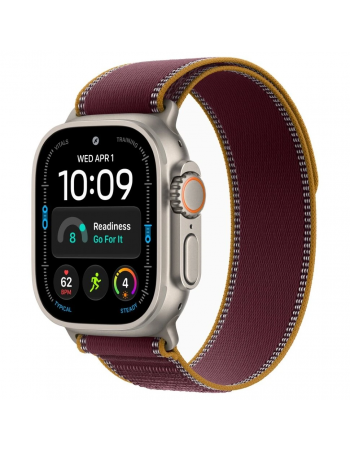 Apple Watch Ultra 4, 49 мм, Natural Titanium Burgundy Trail Loop M/L