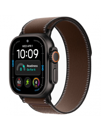Apple Watch Ultra 4, 49 мм, Black Titanium Dark Umber Trail Loop M/L