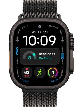 Apple Watch Ultra 4, 49 мм, Black Titanium Black Milanese Loop M