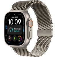 Apple Watch Ultra 4, 49 мм, Natural Titanium Natural Milanese Loop M