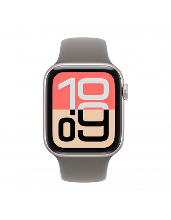 Apple Watch SE 3 40 mm, Starlight Aluminum Stone Gray Sport Band S/M