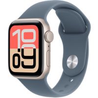 Apple Watch SE 3 40 mm, Starlight Aluminum Anchor blue Sport Band M/L