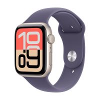 Apple Watch SE 3 44 mm, Starlight Aluminum Purple Fog Sport Band M/L