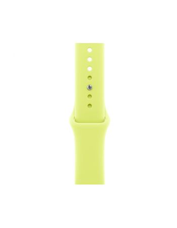 Apple Watch Series 11, 42 mm, Gold Titanium GPS+Cellular, Neon Yellow Sport Band S/M