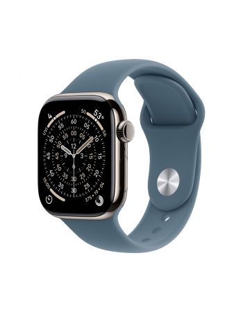 Apple Watch Series 11, 42 mm, Nalural Titanium GPS+Cellular, Anchor blue Sport Band M/L