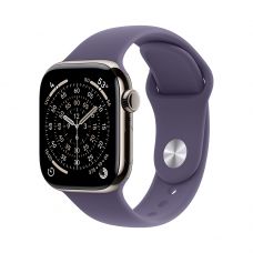 Apple Watch Series 11, 42 mm, Nalural Titanium GPS+Cellular, Purple Fog Sport Band M/L