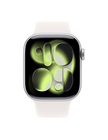 Apple Watch Series 11, 42 mm, Silver Aluminum Light Blush Sport Band S/M