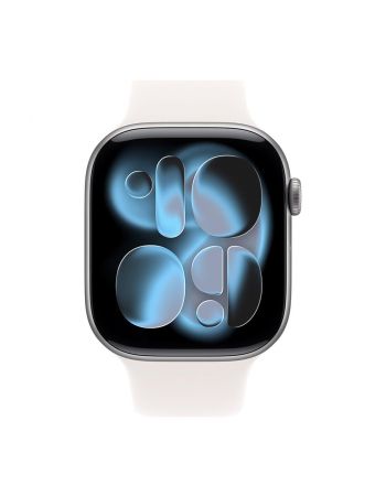 Apple Watch Series 11, 42 mm, Space Gray Aluminum Light Blush Sport Band M/L