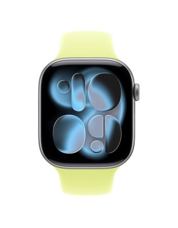Apple Watch Series 11, 46 mm, Space Gray Aluminum Neon Yellow Sport Band S/M