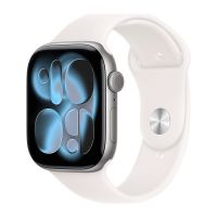 Apple Watch Series 11, 42 mm, Space Gray Aluminum Light Blush Sport Band S/M