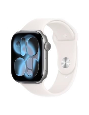 Apple Watch Series 11, 42 mm, Space Gray Aluminum Light Blush Sport Band M/L