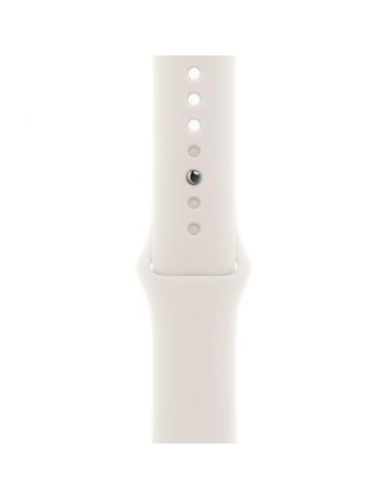 Apple Watch Series 11, 42 mm, Silver Aluminum Starlight Sport Band S/M