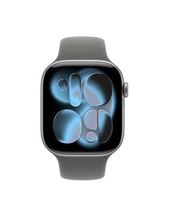 Apple Watch Series 11, 42 mm, Space Gray Aluminum Stone Gray Sport Band M/L