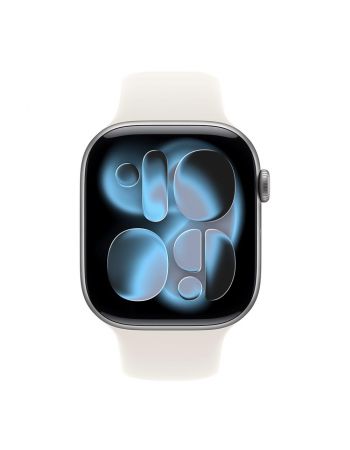 Apple Watch Series 11, 42 mm, Space Gray Aluminum Starlight Sport Band M/L