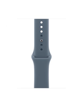 Apple Watch Series 11, 42 mm, Jet Black Aluminum Anchor blue Sport Band M/L
