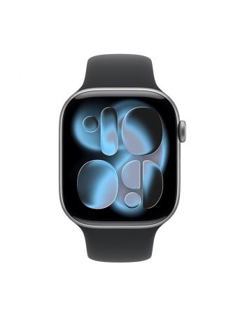 Apple Watch Series 11, 46 mm, Space Gray Aluminum Black Sport Band M/L