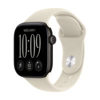 Apple Watch Series 12, 42 mm, Black Aluminum Sand Sport Band S/M
