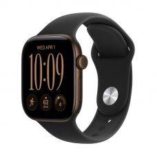 Apple Watch Series 12, 42 mm, Dark Bronze Aluminum Black Sport Band S/M
