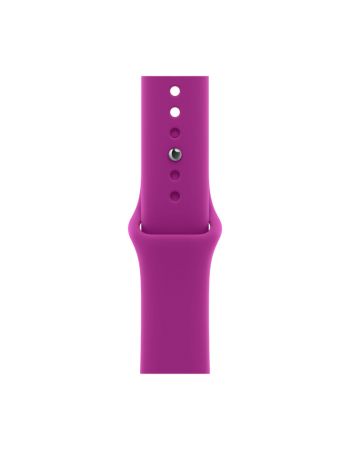 Apple Watch Series 12, 42 mm, Black Aluminum Magenta Sport Band S/M