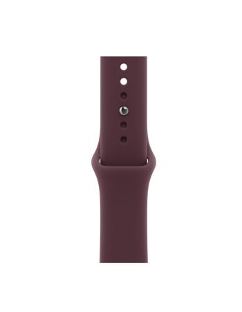 Apple Watch Series 12, 42 mm, Black Aluminum Burgundy Sport Band S/M