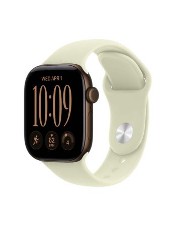 Apple Watch Series 12, 42 mm, Dark Bronze Aluminum Pale Succulent Sport Band S/M