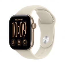 Apple Watch Series 12, 42 mm, Light Gold Aluminum Sand Sport Band S/M