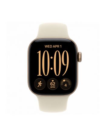 Apple Watch Series 12, 42 mm, Light Gold Aluminum Sand Sport Band S/M