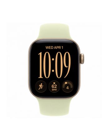 Apple Watch Series 12, 42 mm, Light Gold Aluminum Pale Succulent Sport Band S/M