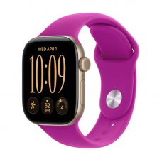 Apple Watch Series 12, 42 mm, Light Gold Aluminum Magenta Sport Band S/M