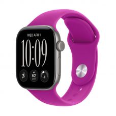 Apple Watch Series 12, 42 mm, Space Gray Aluminum Magenta Sport Band S/M
