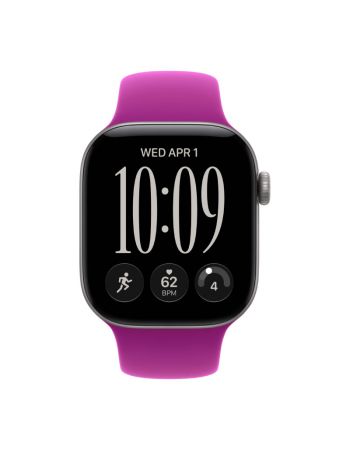 Apple Watch Series 12, 42 mm, Space Gray Aluminum Magenta Sport Band S/M