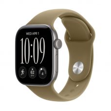 Apple Watch Series 12, 42 mm, Space Gray Aluminum Olive Sport Band S/M