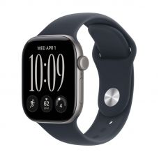 Apple Watch Series 12, 42 mm, Space Gray Aluminum Navy Blue Sport Band S/M