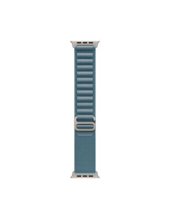 Apple Watch Ultra 3, 49 мм, Black Titanium Light Blue Alpine Loop M