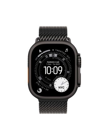 Apple Watch Ultra 3, 49 мм, Black Titanium Black Titanium Milanese Loop M