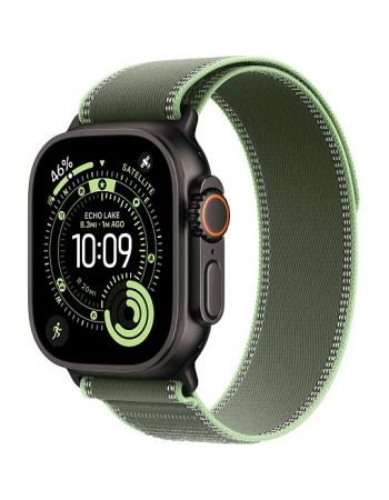 Apple Watch Ultra 3, 49 мм, BlackTitanium Green Neon Trail Loop M/L