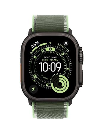 Apple Watch Ultra 3, 49 мм, BlackTitanium Green Neon Trail Loop M/L