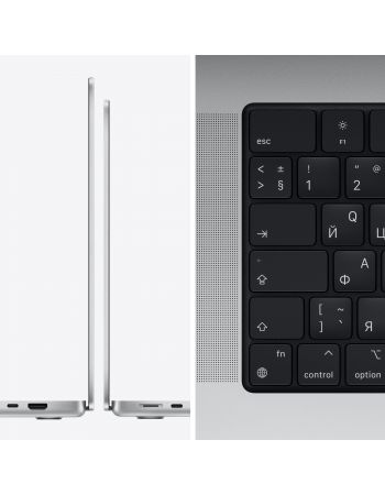 Apple MacBook Pro 14" (M1 Pro 8C CPU, 14C GPU, 2021) 16 ГБ, 512 ГБ SSD, серебристый