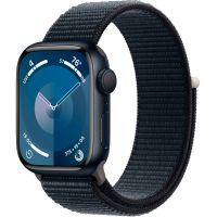 Apple Watch Series 9, 41 мм, корпус из алюминия цвета «тёмная ночь», нейлоновый ремешок цвета «тёмная ночь»