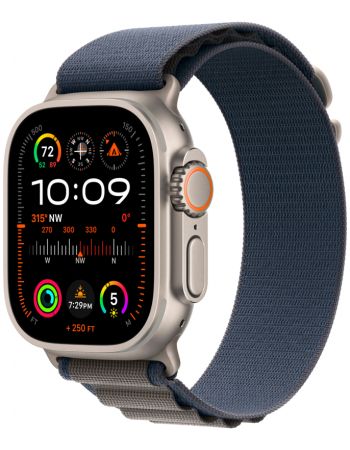 Apple Watch Ultra 2 GPS + Cellular, 49 мм, корпус из титана, ремешок Alpine синего цвета S/M