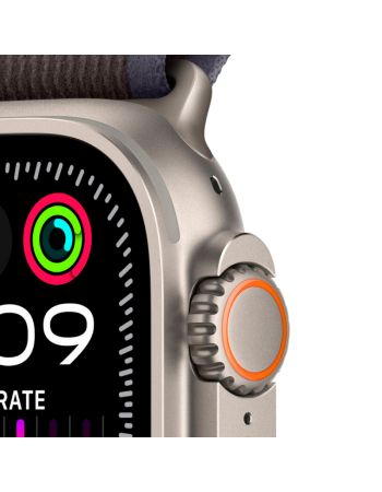 Apple Watch Ultra 2 GPS + Cellular, 49 мм, корпус из титана, ремешок Trail синего/черного цвета, размер M/L