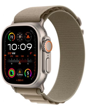 Apple Watch Ultra 2 GPS + Cellular, 49 мм, корпус из титана, ремешок Alpine оливкового цвета S/M