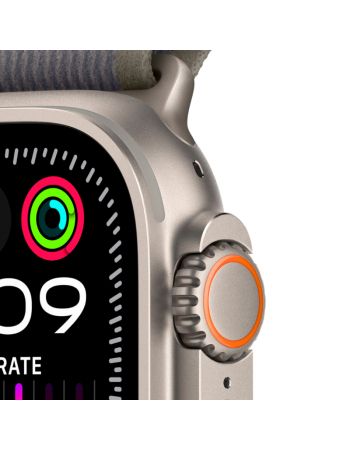 Apple Watch Ultra 2 GPS + Cellular, 49 мм, корпус из титана, ремешок Trail зеленого/серого цвета, размер M/L