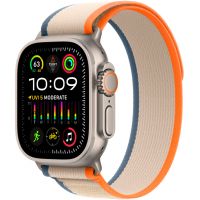 Apple Watch Ultra 2 GPS + Cellular, 49 мм, корпус из титана, ремешок Trail оранжевого/бежевого цвета, размер M/L