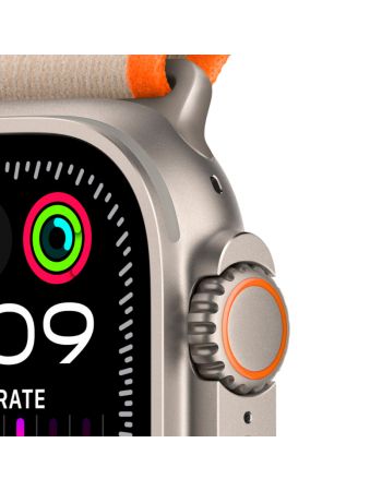 Apple Watch Ultra 2 GPS + Cellular, 49 мм, корпус из титана, ремешок Trail оранжевого/бежевого цвета, размер M/L